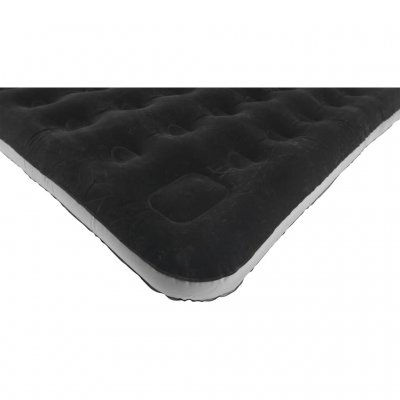 The soft velour top makes the mattress comfortable to sleep on.