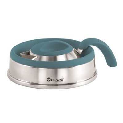 Camping coffee pot in folded position