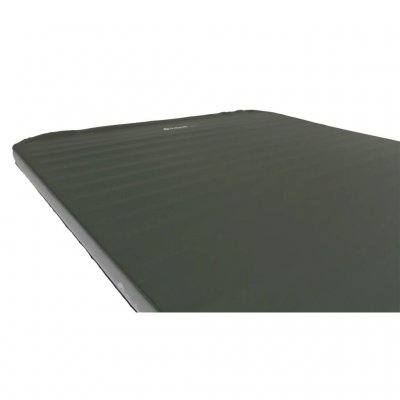 The top side of the sleeping mat is covered with a soft and comfortable polyester fabric.