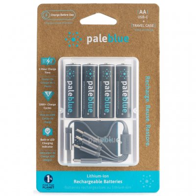 The batteries come in a protective case.