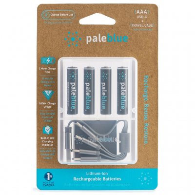 The batteries come in a protective case.