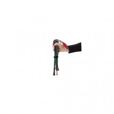 The poles have comfortable handles with a secure grip and are slightly larger, allowing you to vary your grip depending on the t