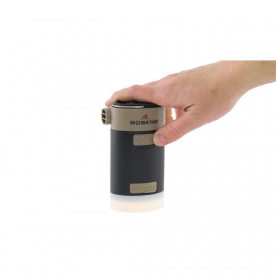 The pump also functions as a lamp and has three different light modes.