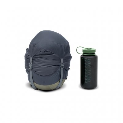 The sleeping bag comes in a compression sack.