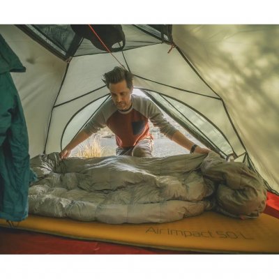 Sleeping bag suitable for most of the year, except during very cold nights.