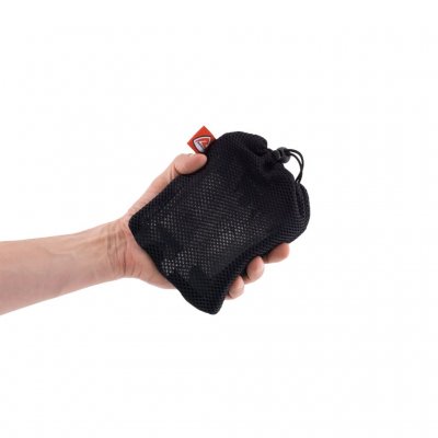 The Robens Logger outdoor stove folds down when not in use and is packed in the included carry bag.