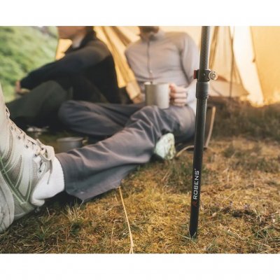 Lightweight carbon fibre pole for ultralight tents, tarps and shelters.