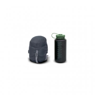 Compression sack makes it easier and quicker to pack the sleeping bag.