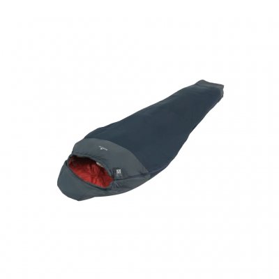 The sleeping bag has extra space in the foot area, is extra wide and mummy-shaped, allowing you to move more easily inside the s