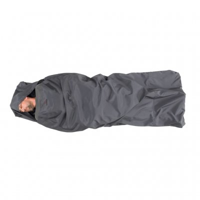 Travel sheet that can be used as a sleeping bag during warmer nights.