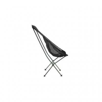 Pack-friendly camping chair with an aluminium frame and mesh panels that provide good breathability.
