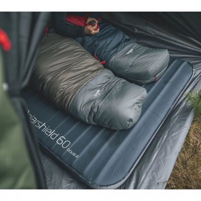Double sleeping mat for camping, hiking, hunting/fishing trips, or other activities that require a well-insulated sleeping mat w