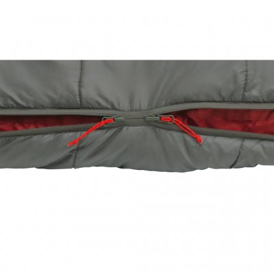 The zipper can be opened from the bottom for increased ventilation inside the sleeping bag.