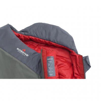 Hood that minimizes drafts and heat loss.