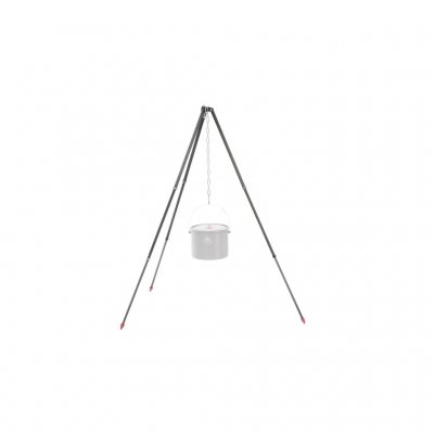 Lightweight telescopic tripod in aluminium that is easy to carry on hikes.