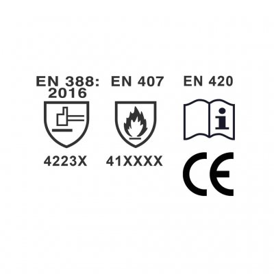 Robens Heat Protection Gloves label