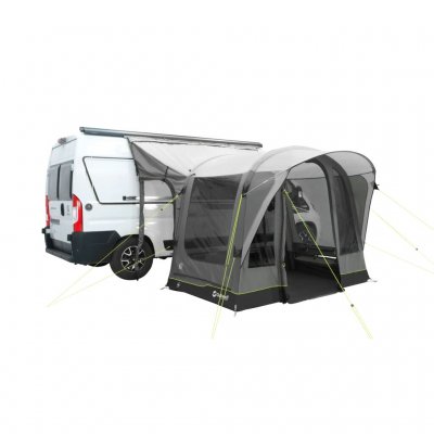 Outwell Santa Monica Air Mid/tall is a flexible car tent that attaches to the back of the car, to the side of the car or is used