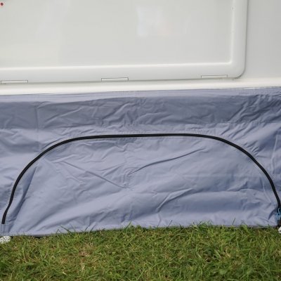 Maximum use of the space underneath the caravan