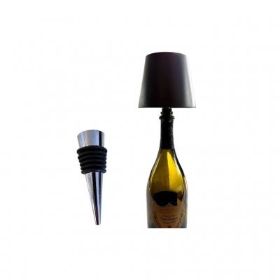 The lamp can be attached to a bottle using the included holder.