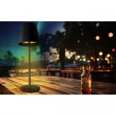 The lamp emits a warm and cozy glow.