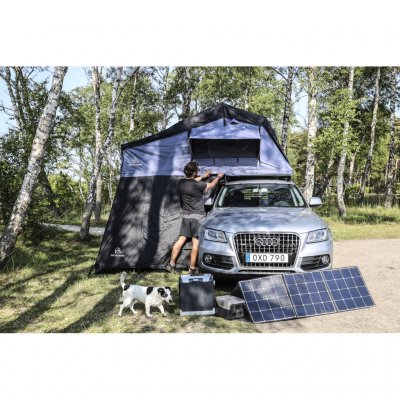 Perfect power source for freecamping with a tent, caravan or mobile home.