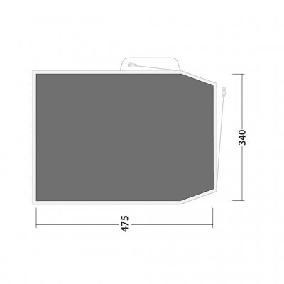 Floor protection covers the entire tent and protects against dirt and moisture.