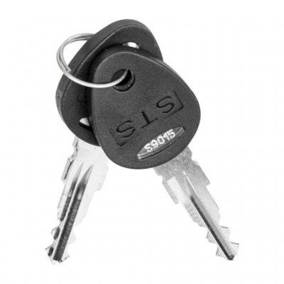 Keys are included with the door lock