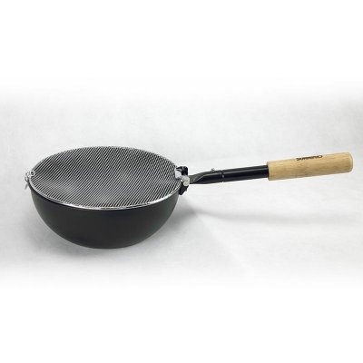 Popcorn pan with lid.
