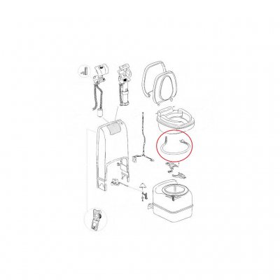 Thetford Flush Tube White C200