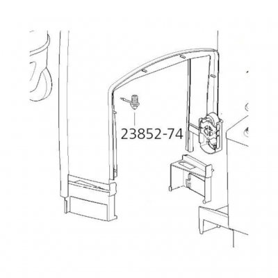 The plug is located directly in the fresh water tank of your C200 cassette toilet and is used to empty it.