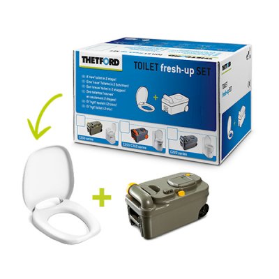 Thetford Toilet Fresh-Up Set C200 is a renovation kit for your caravan or motorhome toilet.
