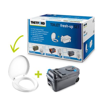 Thetford Toilet Fresh-Up Set C220 is a renovation kit for your caravan or motorhome toilet.