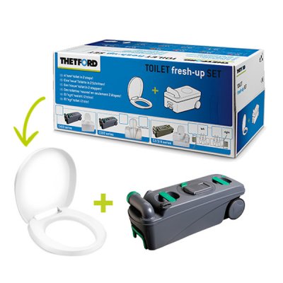 Thetford Toilet Fresh-Up Set C500 is a renovation kit for your caravan or motorhome toilet.