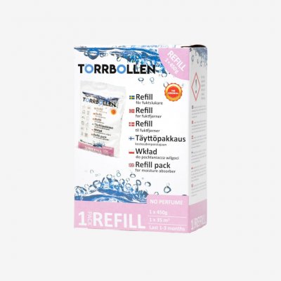 Refill 1-pack used together with the Torrbollen Original Moisture Absorber.