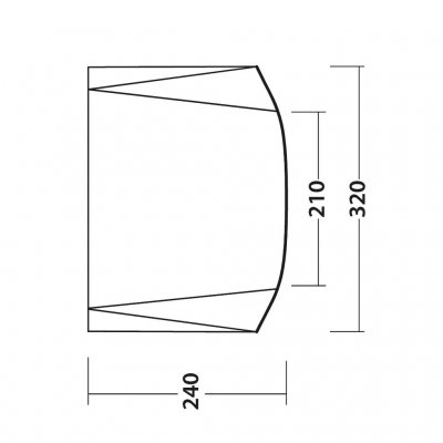 Dimensions for Outwell Touring Shelter