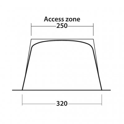 Dimensions for Outwell Touring Shelter