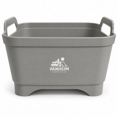 The 16-litre Vanheim Flexa washing-up bowl is perfect for camping in caravans, motorhomes and tents.