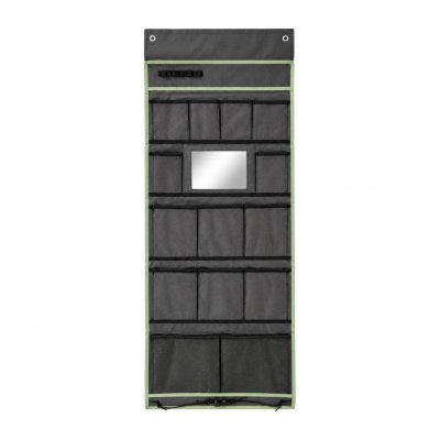 Organiser with mirror for your camping trip essentials. For rod or awning rail.