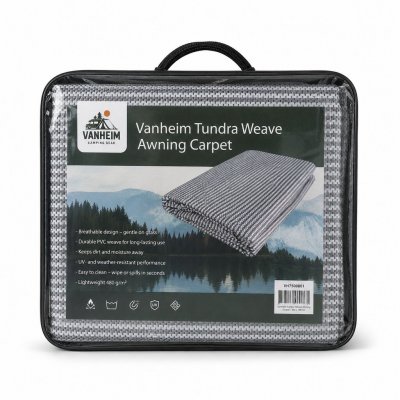The tent mat comes in a bag for easy transport and storage.