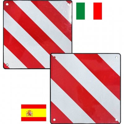 Vanheim Warning sign protruding load for Italy and Spain