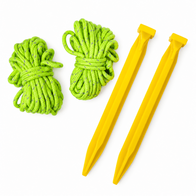 Vanheim Upright Tent Pole with Guy Ropes and Pegs
