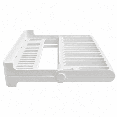 Folding dish rack that takes up little space in your pack.