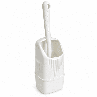 A practical and convenient toilet brush for caravans and motorhomes. Its compact design takes up little space, making it perfect