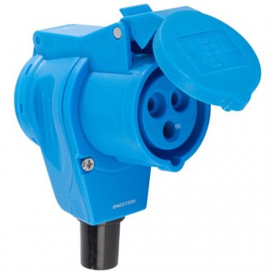 CEE Female Angled with Schuko connector on the back.