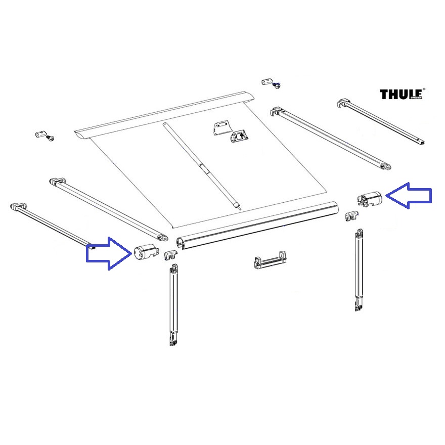 Thule Omnistor 1200 End Cap GetCamping.eu